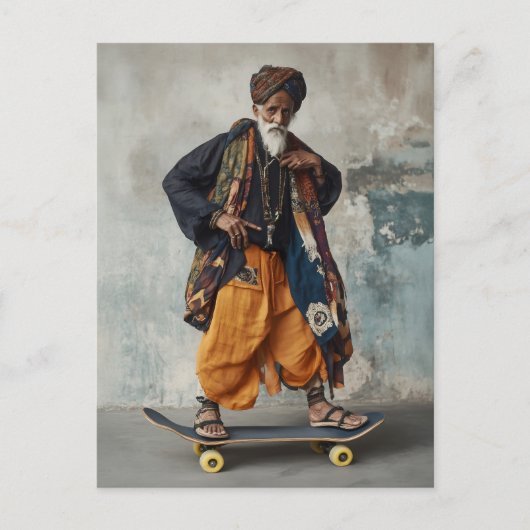 Carte Postale Fusion culturelle sur roues (Devant)