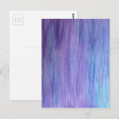 Carte Postale Fusion violette et turquoise (Devant / Derrière)
