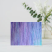 Carte Postale Fusion violette et turquoise (Debout devant)