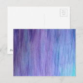 Carte Postale Fusion violette et turquoise (Devant / Derrière)