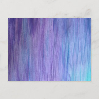 Carte Postale Fusion violette et turquoise