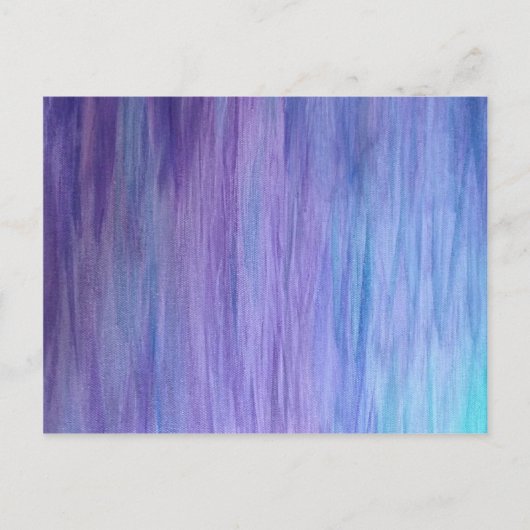 Carte Postale Fusion violette et turquoise (Devant)