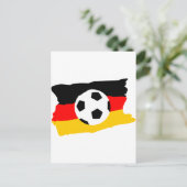 Carte Postale Fussball deutschland fahne (Debout devant)