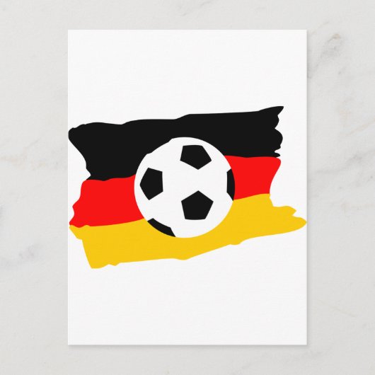 Carte Postale Fussball deutschland fahne (Devant)