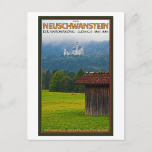 Carte Postale Füssen - Schloß Neuschwanstein de Afar
