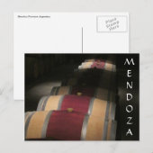 Carte Postale fûts de vino mendoza (Devant / Derrière)