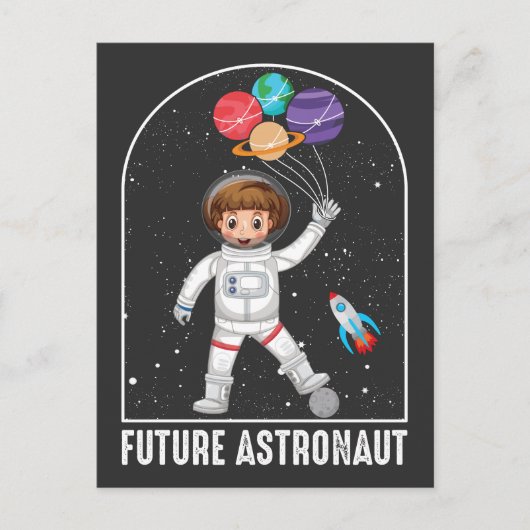 Carte Postale Futur astronaute Dream Job Rocket Space Ship (Devant)