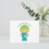 Carte Postale Futur docteur fille (Debout devant)