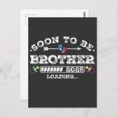 Carte Postale Futur frère 2025 Chargement (Devant / Derrière)