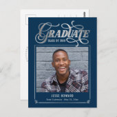 Carte postale Futur Futur Editable Color Graduatio (Devant / Derrière)