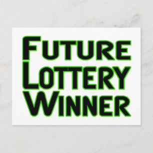 Carte Postale Futur gagnant de loterie