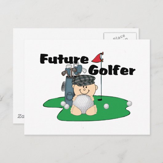 Carte Postale Futur Golfeur (Devant / Derrière)