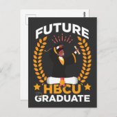 Carte Postale Futur HBCU Graduation Black African Student (Devant / Derrière)