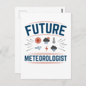 Carte Postale Futur météorologue (Devant / Derrière)