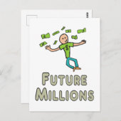 Carte Postale Futur Millionnaire (Millions) (Devant / Derrière)