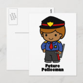 Carte Postale Futur policier - Garçon (Devant / Derrière)