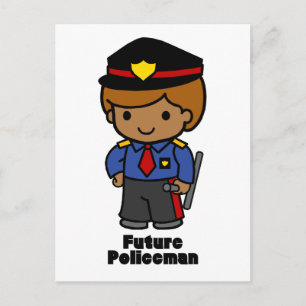 Carte Postale Futur policier - Garçon