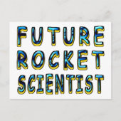 Carte Postale Futur Rocket Scientifique En 3D (Devant)