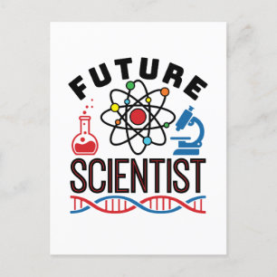 Carte Postale Futur scientifique Amour des sciences STEM