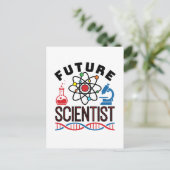 Carte Postale Futur scientifique Amour des sciences STEM (Debout devant)