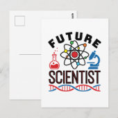 Carte Postale Futur scientifique Amour des sciences STEM (Devant / Derrière)