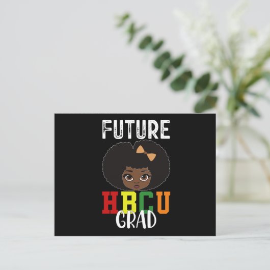 Carte Postale Future diplômée d'une HBCU Fille Remise des diplôm (Debout devant)