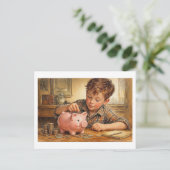 Carte Postale Future financier. Postcard (Debout devant)