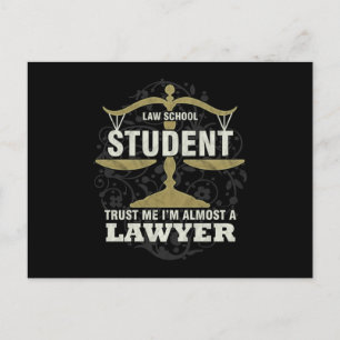 Carte Postale Future Lawyer Gift Law School Almost A