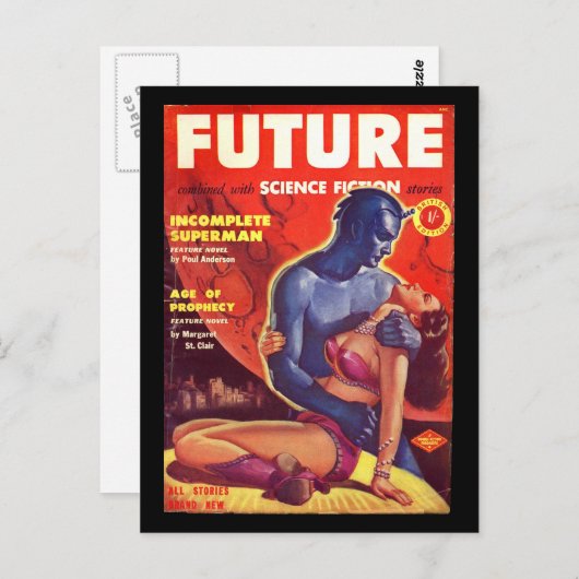 Carte Postale Future Science Fiction 02 (UK)_Pulp Art (Devant / Derrière)