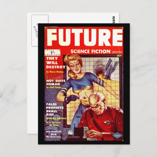 Carte Postale Future Science Fiction 06 (UK)_Pulp Art (Devant / Derrière)