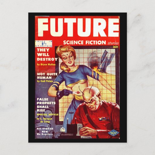 Carte Postale Future Science Fiction 06 (UK)_Pulp Art (Devant)