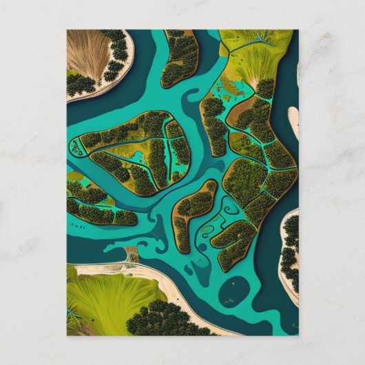 Carte Postale Futuristic Marshlands (Devant)