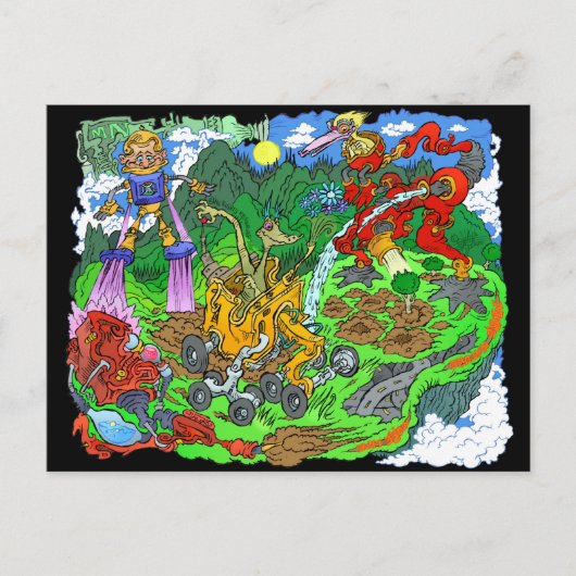 Carte Postale Futurs planteurs d'arbres. (Devant)