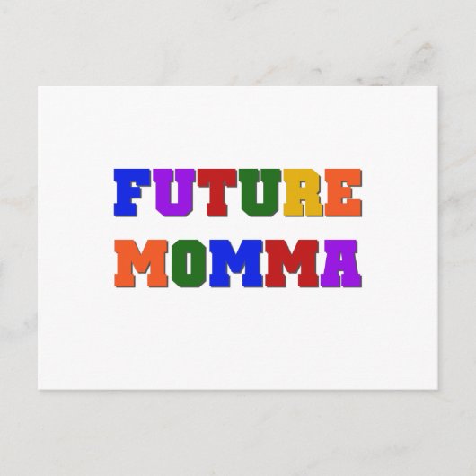 Carte Postale Futurs tee-shirts et cadeaux Momma (Devant)