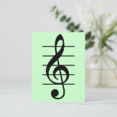 Carte Postale G clef (Debout devant)
