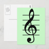 Carte Postale G clef (Devant / Derrière)