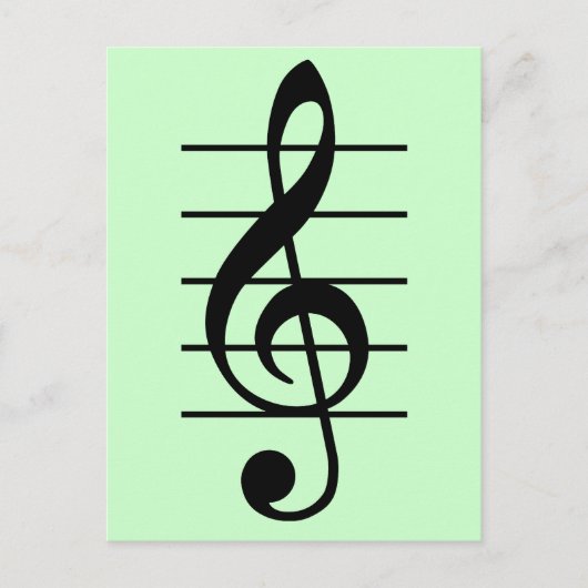 Carte Postale G clef (Devant)