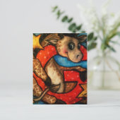 Carte Postale G est pour Giraffe (Debout devant)