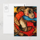 Carte Postale G est pour Giraffe (Devant / Derrière)
