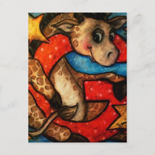 Carte Postale G est pour Giraffe (Devant)