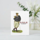 CARTE POSTALE G.O.L.F. MESSIEURS SEULS MESDAMES INTERDITES (Debout devant)