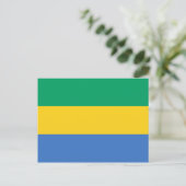 Carte postale Gabon Flag (Debout devant)