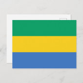 Carte postale Gabon Flag (Devant / Derrière)