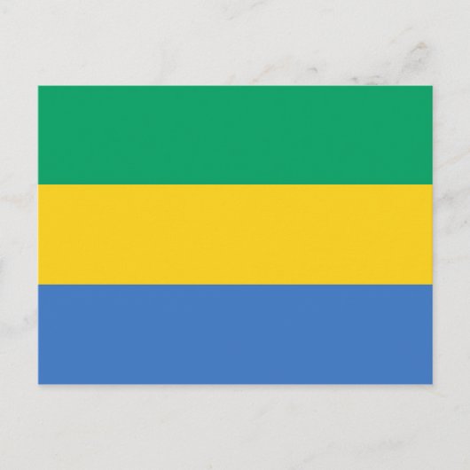 Carte postale Gabon Flag (Devant)