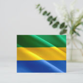 Carte Postale Gabon - Gabonese Flag - (Debout devant)
