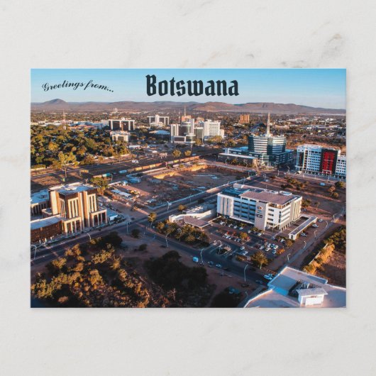 Carte postale Gaborone Botswana (Devant)