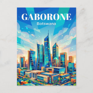 Carte Postale Gaborone CBD Botswana