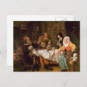 Carte Postale Gabriel Metsu - Fête du roi des haricots (Devant / Derrière)