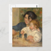 Carte Postale Gabrielle et Jean par Pierre-auguste Renoir (Devant / Derrière)