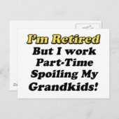 Carte Postale Gâcher mes petits-enfants (Devant / Derrière)